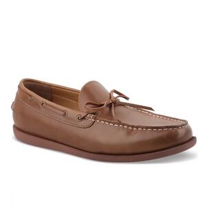 Club Room Men’s Slip On Moc Toe Sean Boat Shoes in Cognac 8.5 M